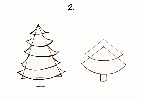 karácsonyfa rajz 2