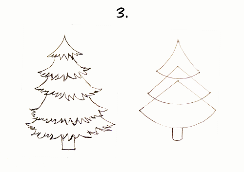 karácsonyfa rajz 3