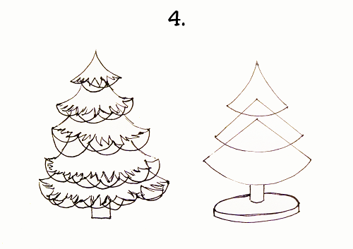 karácsonyfa rajz 4