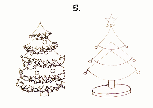 karácsonyfa rajz 5