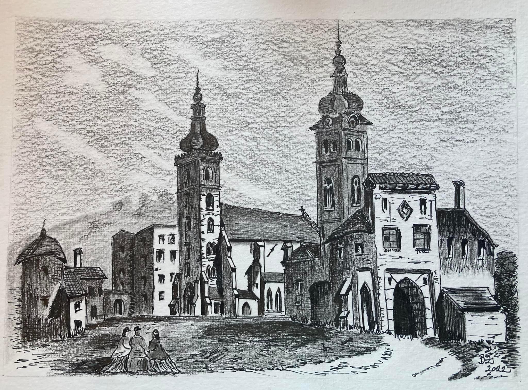 Besztercebányai vár, Myskovszky V. rajza után